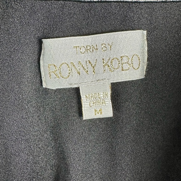 Torn by Ronny Kobo Croc- Embossed Faux Leather Mini Skirt- Size Medium - Picture 7 of 8